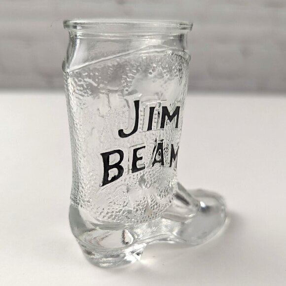 Vintage Jim Beam Cowboy Boot Shot Glass - Picture 3 of 10